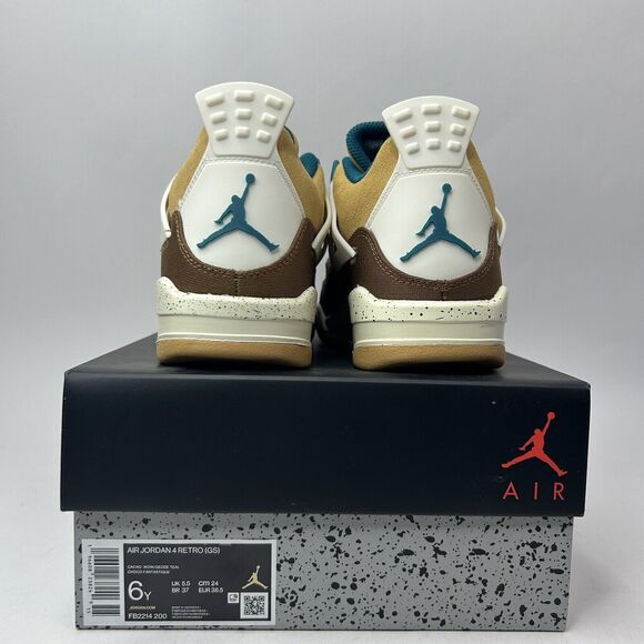 Nike Air Jordan 4 Retro GS “Cacao Wow/Brown Teal” 2023 - Picture 4 of 5